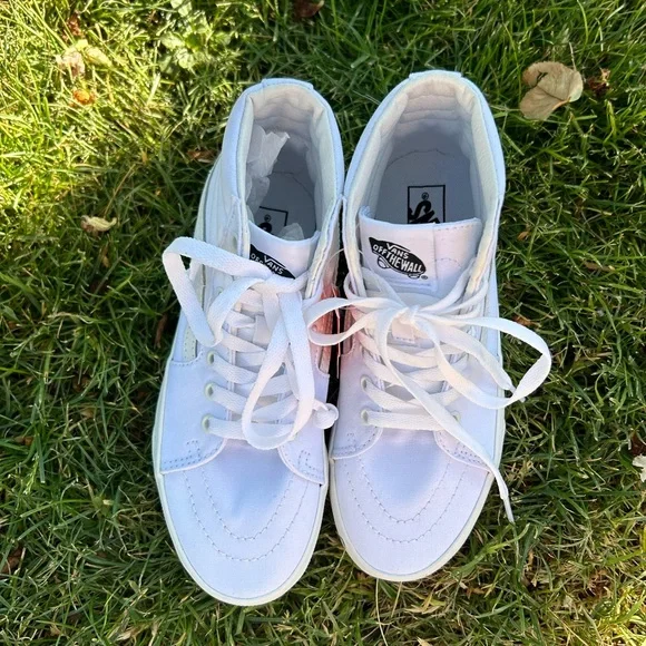 Vans White High Top Tennis NWT Size 5.5